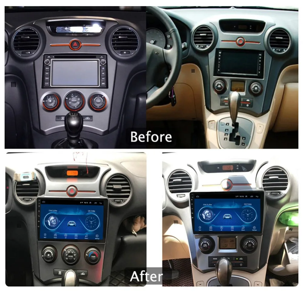 Cheap 9" Super Slim Touch Screen Android 8.1 radio GPS Navigation for Kia Carens Rondo 2007 2008 tablets Stereo Multimedia Bluetooth 0