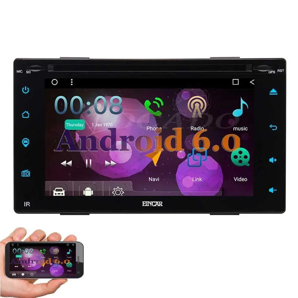 Android 6 0 touch screen Car DVD 2 din GPS Stereo GPS Navigation Autoradio Head Unit