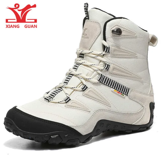 Мужская обувь для пешего туризма; зимняя обувь для прогулок и бега; горные спортивные ботинки; кроссовки для альпинизма; ботинки; ; охотничьи ботинки - Цвет: Белый