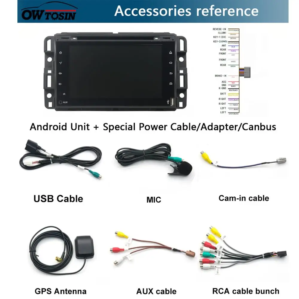 Flash Deal 7"IPS 1920*1080 8Core 4G+64G Android 9.0 Car DVD Player For GMC Yukon Sierra Tahoe Chevy Express Impala Cobalt Equinox DSP Radio 5