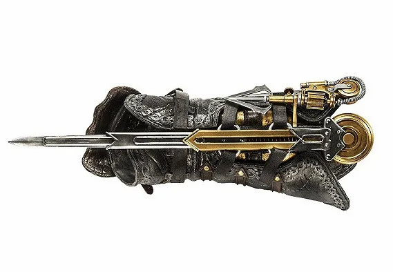 2019 для AC Syndicate оружие для косплея Gauntlet Со Скрытым Лезвием Avec хромой секрет фигурку модель игрушки с коробкой - изображение