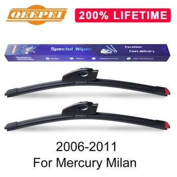 

QEEPEI Replace Wiper Blade For Mercury Milan 2006-2011 Silicone Rubber Windshield Windscreen Wiper Auto Car Accessories