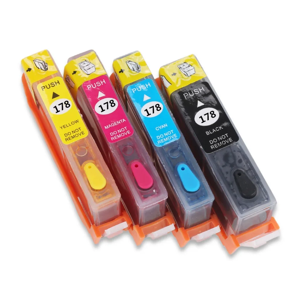 

Full Refillable Ink Replacement 178 HP178 Ink For Photosmart 7510 5510 D5460 D5463 B8550 D5468 6510 B8553 B109a B109n Printer