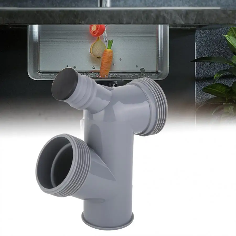 

Three-way Drain Connecting Pipe Processor Elbow Food Grinder Drain Connection Pipe triturador de alimentos para desague