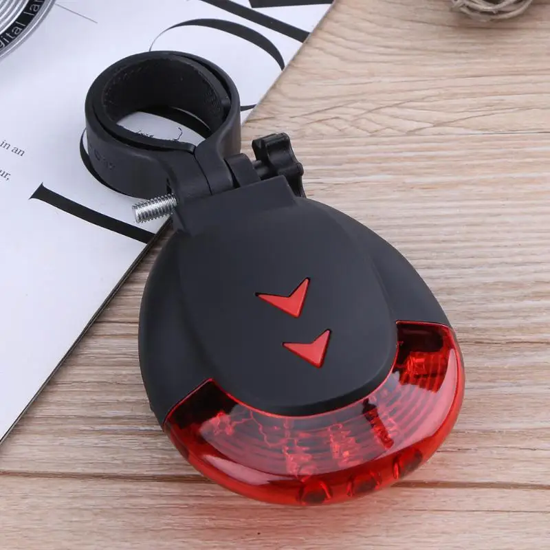 Discount 5 LED Projection Bike Flahlight 2 Laser MTB Bicycle Taillight USB Charging Night Riding Warning Lamp Bike Accessories 9