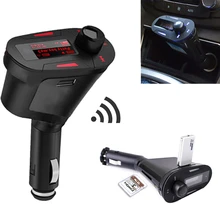 LCD Car mp3 reproductor de Música Inalámbrico de FM Transmisor SD tarjeta de memoria MMC Con Control Remoto de COCHES de alta quanlity Rojo Reproductor de Mp3 Para Auto