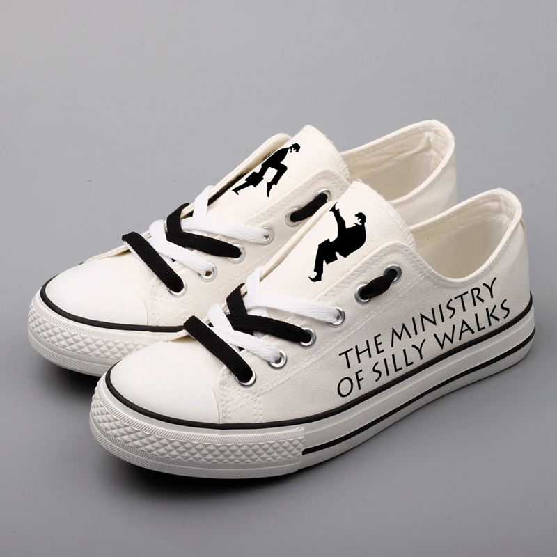 

E-LOV Hip Hop Dancing Men Printed Canvas Shoes Cool Punk Style Men's Casual Walking Shoes Flats Zapatos Hombre