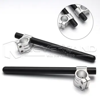 

40 43 50 51mm Billet Universal CNC Handlebars Clip Ons Fork Tube Motorcycle Chopper Matte Silver Black Free Shipping D35