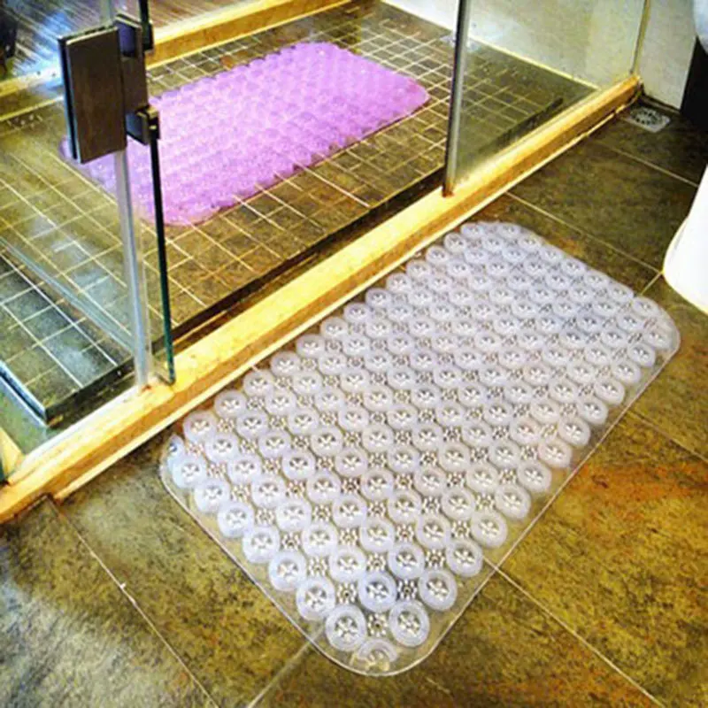 60*90cm PVC Slip Resistant Bath Mat Shower Massage Tapetes Para