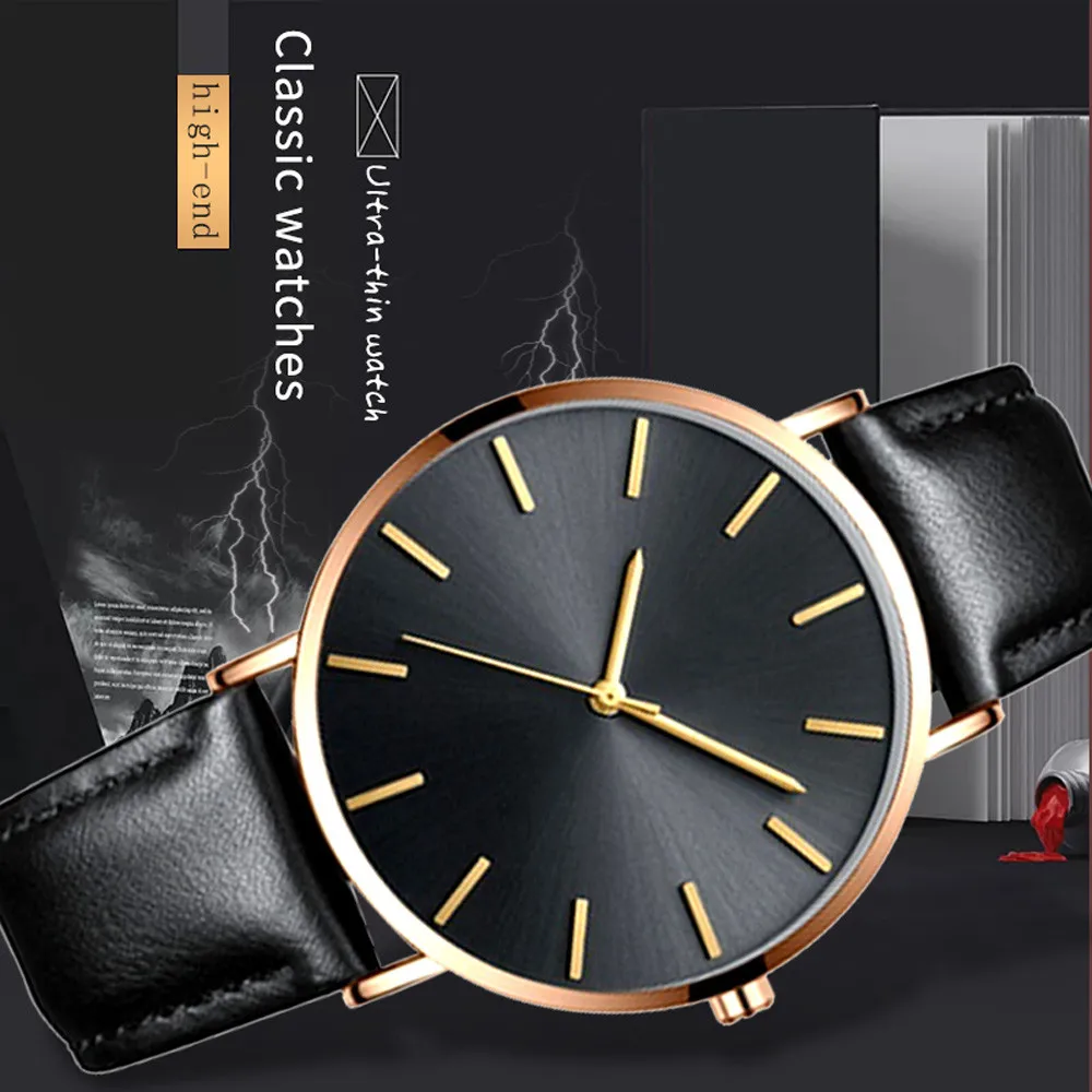 5001Betreasure ультра тонкие мужские женские часы роскошные кожаные повседневные кварцевые часы reloj hombre Новое поступление горячая распродажа
