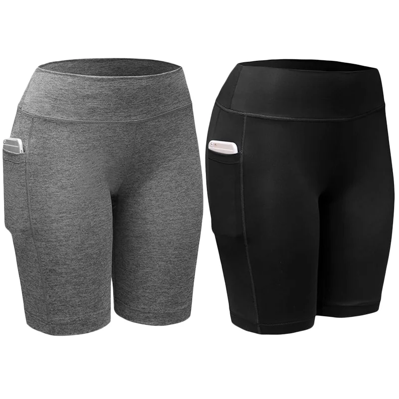 

2018 Brand New Women Shorts Breathable Quick Dry Sport Shorts With Pockets Girls Running Fitness Gym Shorts