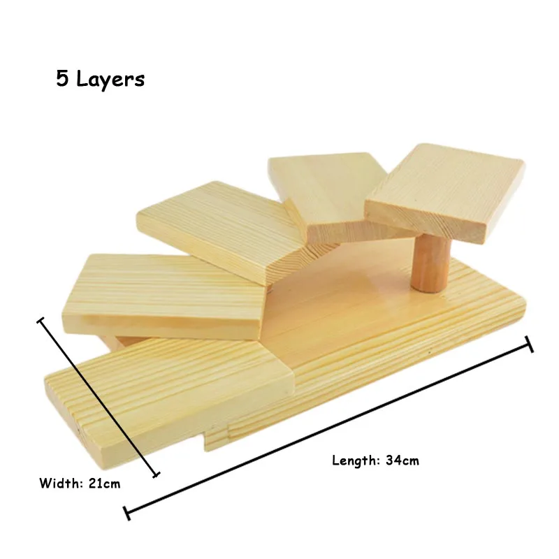 Творческий пластина многослойный деревянный поднос для суши рамка Этажерка для суши поднос десерт Ресторан кухни сашими Еда лоток 1 шт
