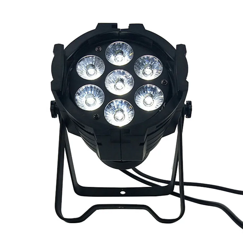 

Mini Aluminum alloy LED Stage Lighting 7x18W RGBWA+UV 6in1 Professional DMX512 For Disco DJ Music Party KTV Nightclub Lights