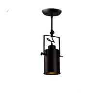 Loft Black Metal LED Living Room Ceiling Light Cafe / Cloth Store Down Light Corridor Light With Led Bulbs Free Shipping