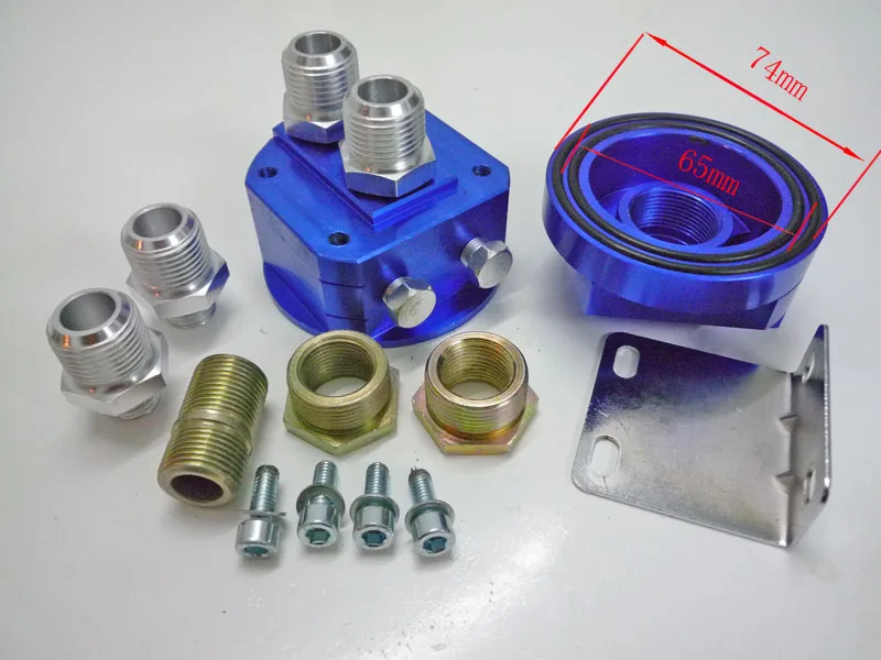 UNIVERSAL OIL FILTER RELOCATION KIT / OIL FILTER COOLER SANDWICH PLATE