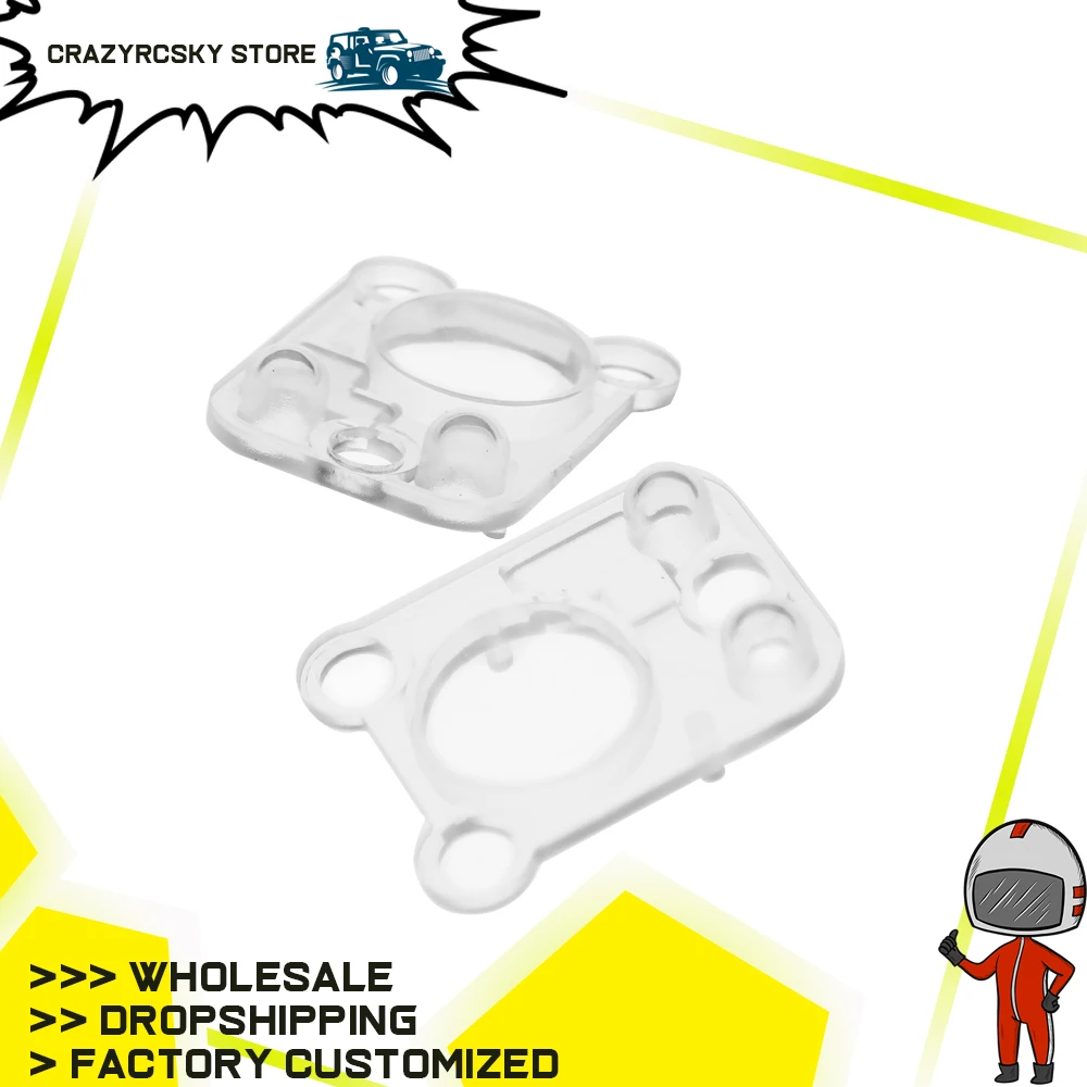 

RCAWD 2PCS Plastic Headlight Housing Cover For trx4 Rc Car 1/10 Traxxas trx4 trx 4 blazer Crawler Land Rover Defender