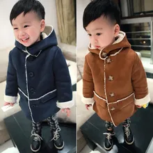 2016 Garçons D’hiver Vestes Manteau Automne Hiver Enfants Laine Survêtement Fille Manteau Enfants Vêtements Bébé Vêtements À Capuchon Garçons Vestes