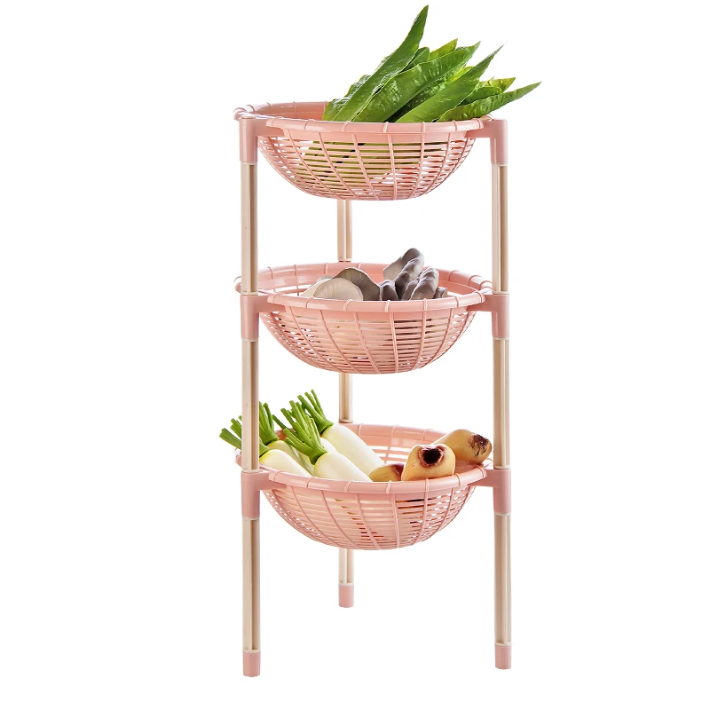 DIY 4 Tier kitchen vegetable and fruit Floor racks Organizer Stand