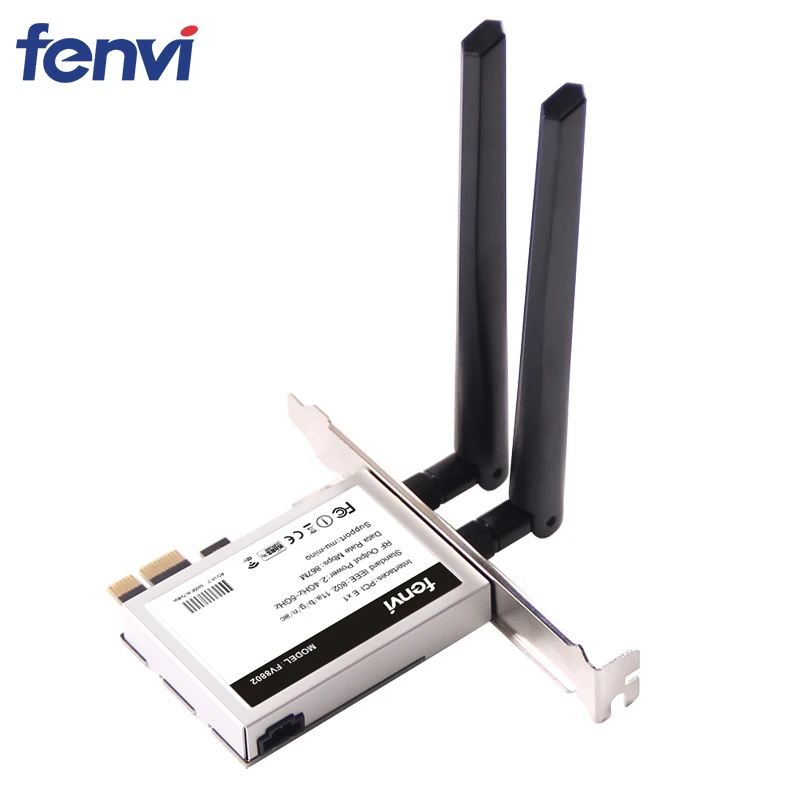 Fenvi Настольный PCi-e 1200 Мбит/с WiFi MU-MIMO беспроводной-AC 8265 802.11AC PCI Express антенный адаптер для Intel 8265ac+ Bluetooth 4,2