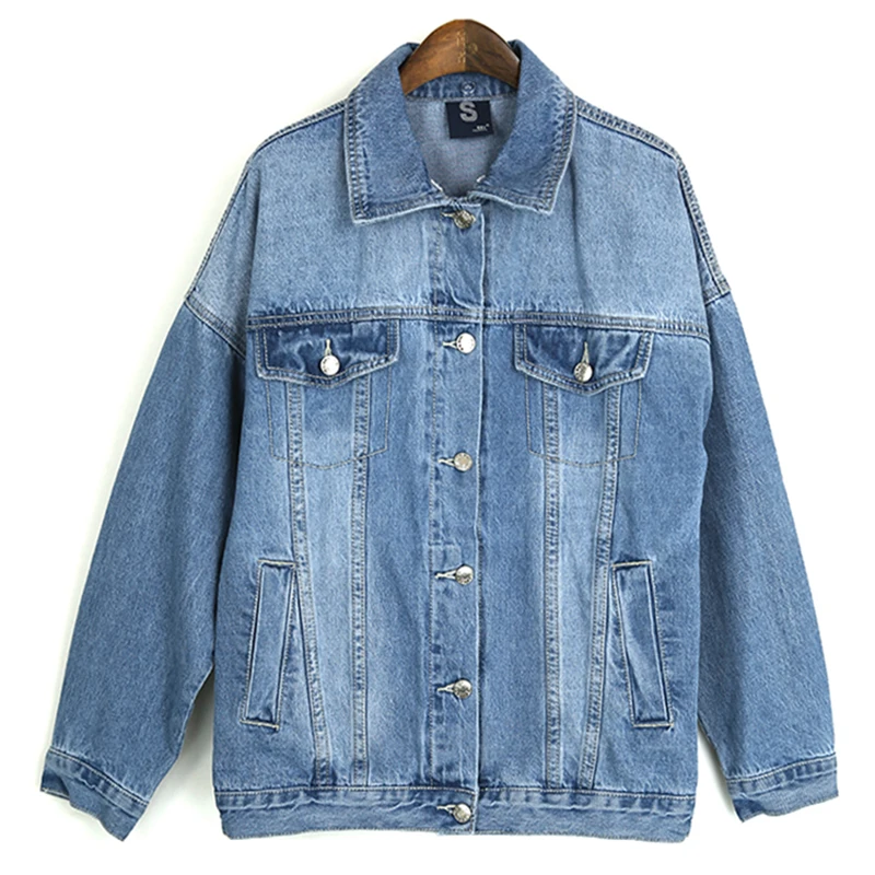 Base Automne De Haute Femme Manteau Survêtement Casual Amovible Vestes Denim Qualité Vintage Jean Chapeau Streetwear Femmes Bleu Veste wqpqB7X