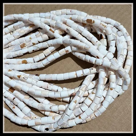 

118pcs new shell beads long strings shell strands size 5x5mm drum shapes natural shell beads accessories