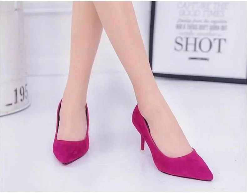 Women's Pumps Shoes High Heel Office Lady Pointed Toe Extreme High Heels Big Size 10 Slip-on White Womens Shoes Heels And Wedges (5)