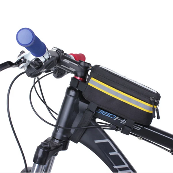 Сумка для велосипеда, велосипедная Рама, держатель для мобильных телефонов, сумка, чехол для езды, аксессуары ASD88 - Цвет: yellow