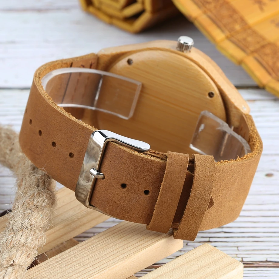  Casual Quartz Mens Watches Bamboo Wristwatch Gift for Women Relogio Feminino Wooden Watches 2018 Men  (22)
