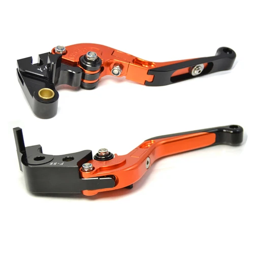 BJMOTO мотоцикл Выдвижная CNC тормозные рычаги сцепления для Ducati HYPERMOTARD 939/821 SP скремблер Кафе Racer тормоза рычаг - Цвет: Orange Lever Set