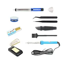 11 шт./компл. 110 В 220 EU/штепсельная вилка американского стандарта 60 Вт Электрический паяльник сварки Инструменты для ремонта J3