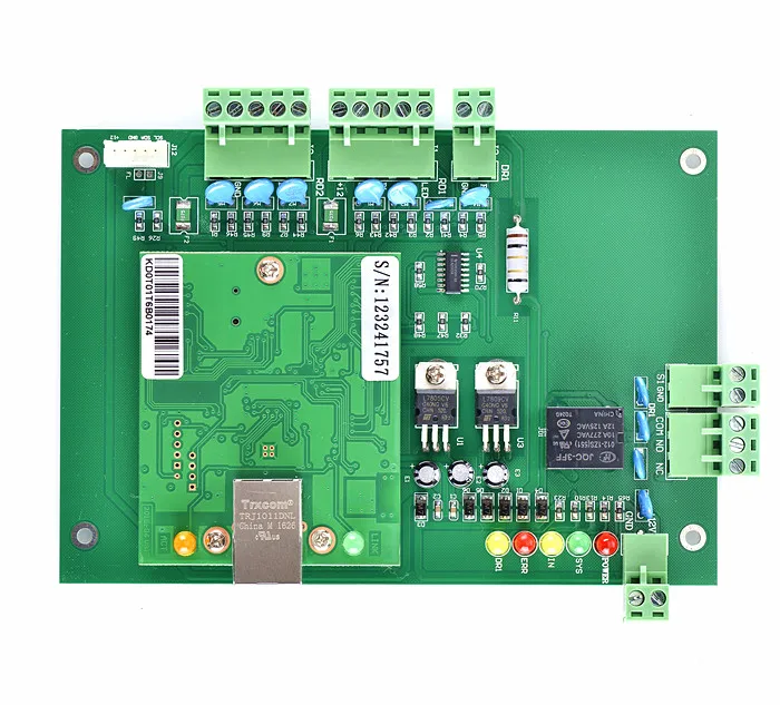 

New RFID TCP/IP One Door Access Control Board Green Board TCP/IP+Free English Software T01