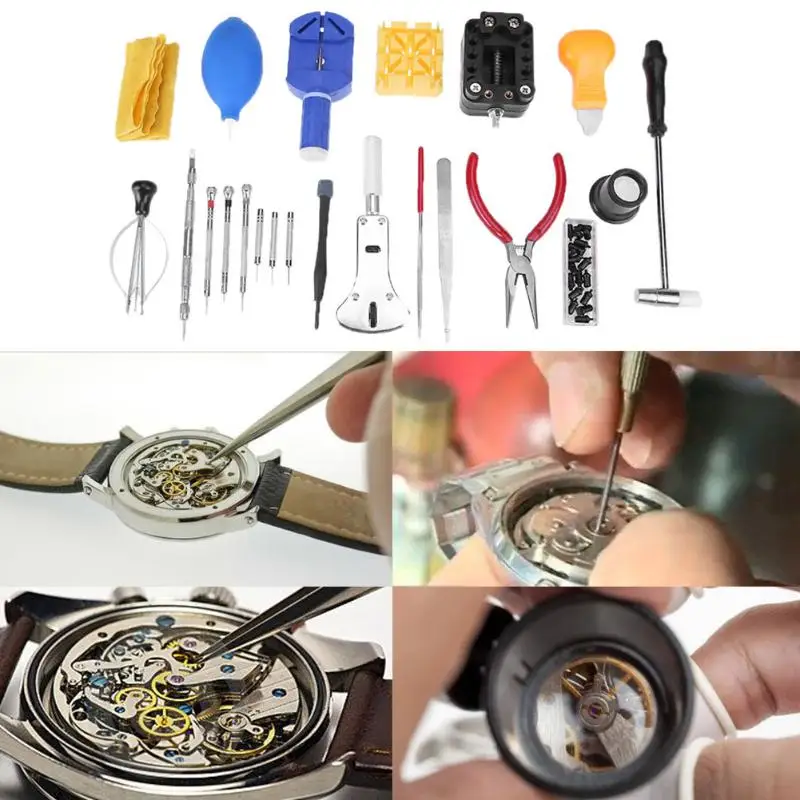

NEW 22pcs Watch Repair Tools Kit Tool Set Watch Case Bottom Band Opener Link Spring Bar Remover Screwdriver Tweezer Watchmaker
