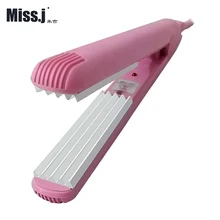 Yafun 110V-240V mini Styling Tools Professional hair straightener Waves Irons Waves Care tool lisseur pink Dry wet ceramic 25w