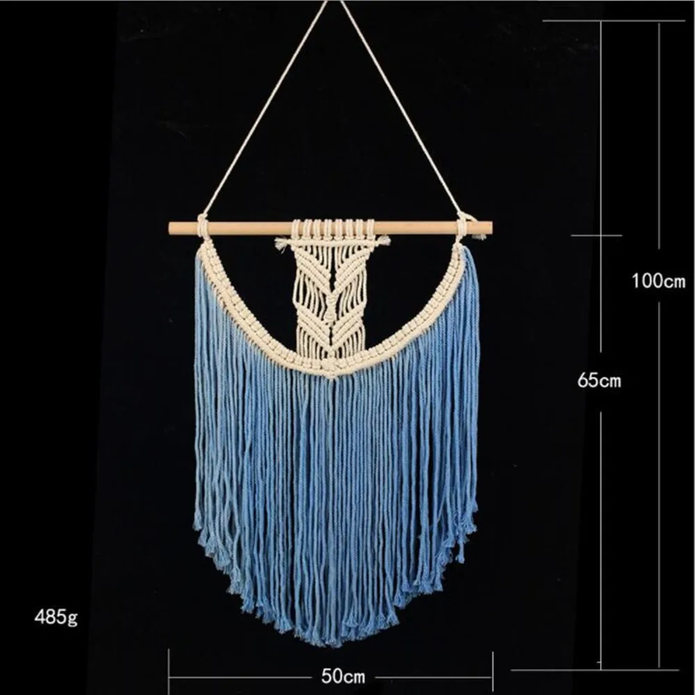 Yazi богемный ручной работы из хлопка тканые макраме стене Висячие кисточкой гобелены домашнего искусства украшения