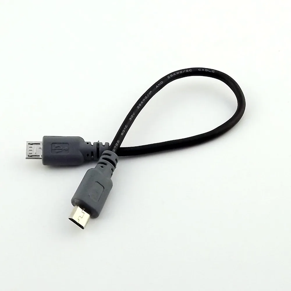 Переходник OTG с Micro USB Тип B папа на 5 контактный кабель передачи данных 20 см/1 м 3