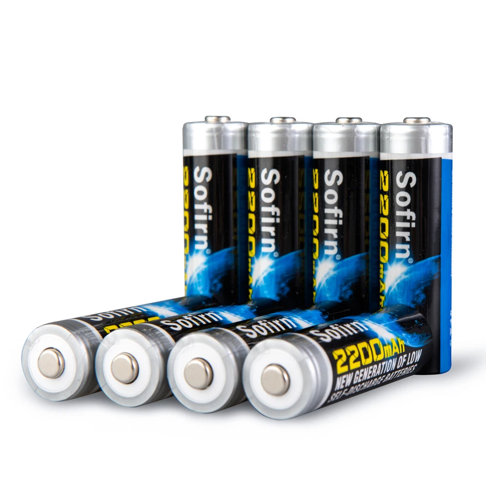 font b LED b font font b flashlight b font AA NiMh 2200mAh Rechargeable Batteries