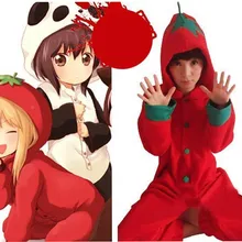 HKSNG женские зимние пижамы для взрослых с рисунком красного томатного перца Kigu дешевая распродажа Onesie пижамы Косплей Костюм Kigu