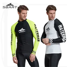 SBART Лето с длинным рукавом для защиты от солнца купальники для мужчин анти-УФ спортивный топ для дайвинга быстросохнущая рубашка Сноркелинг купальный костюм