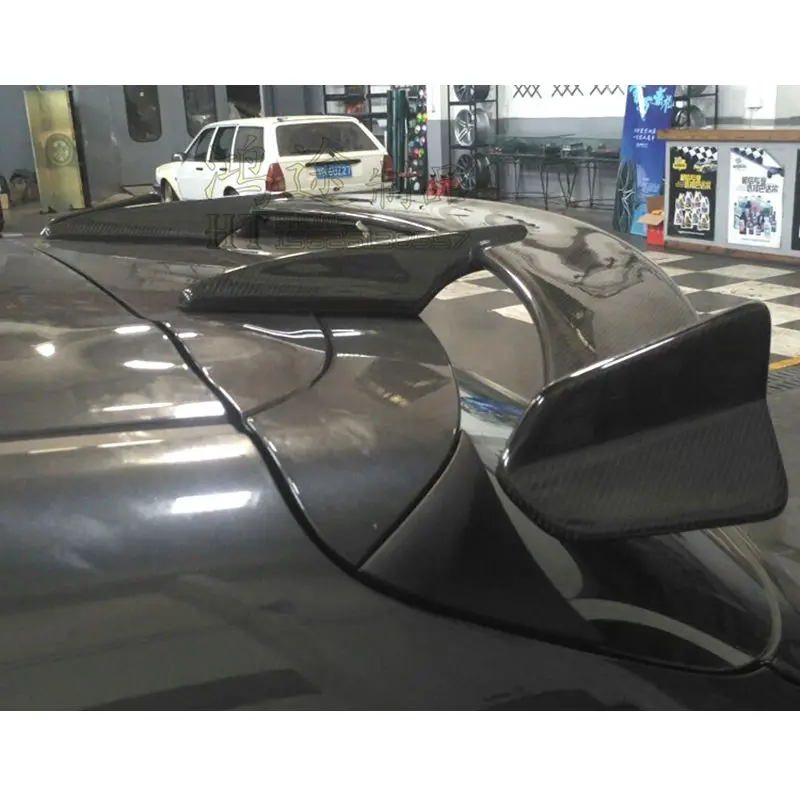 KS рыцарь спортивный стиль Настоящее углеродного волокна крыши автомобиля спойлер крыло для Mazda 3 Axela 1.5L/2.0L CX-4 CX-5 хэтчбек