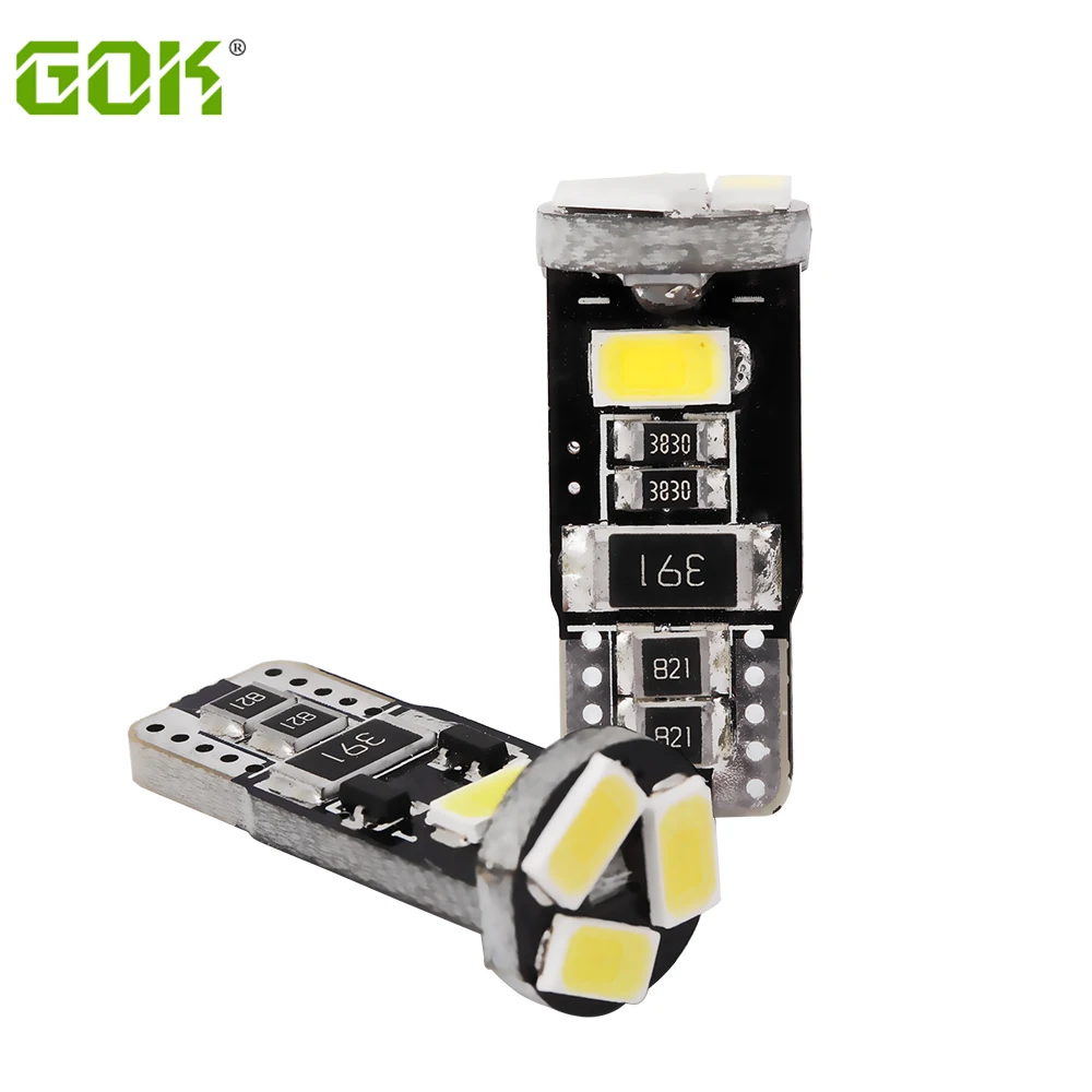 

Free shipping 10PCS/lot Car Auto LED T10 led smd canbus 194 W5W Canbus t10 5smd 5630 5730 t10 5LED Light Bulb led Canbus Error