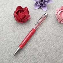 Уникальные сувениры подарки для дома движущиеся или пенсионные красочные металлические ручки с алмазным верхом на заказ Печать бесплатно с любым текстом логотипа