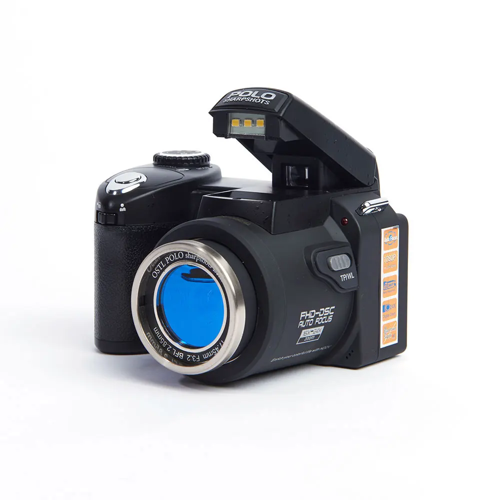  PROTAX D7100 Digital Camera 33MP FHD DSLR Half-Professional 24x Telephoto & Wide Angle Lens sets 8X