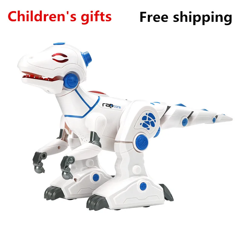 

2018 Hot Sale High Tech Robot Dinosaur Simulation Fire Breathing Environment Programmable Children Distance Education Toy Model