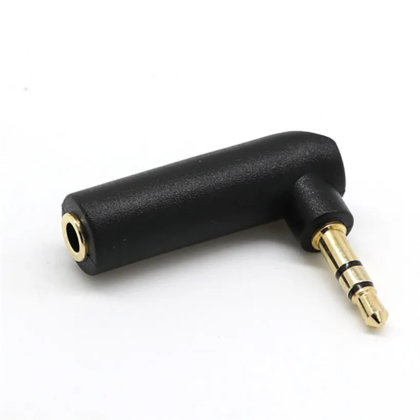 

Advanced2018 New Computer Adapter MicroRight Angled 3.5mm Stereo Jack Headphone Adaptor Socket to Plug Angle
