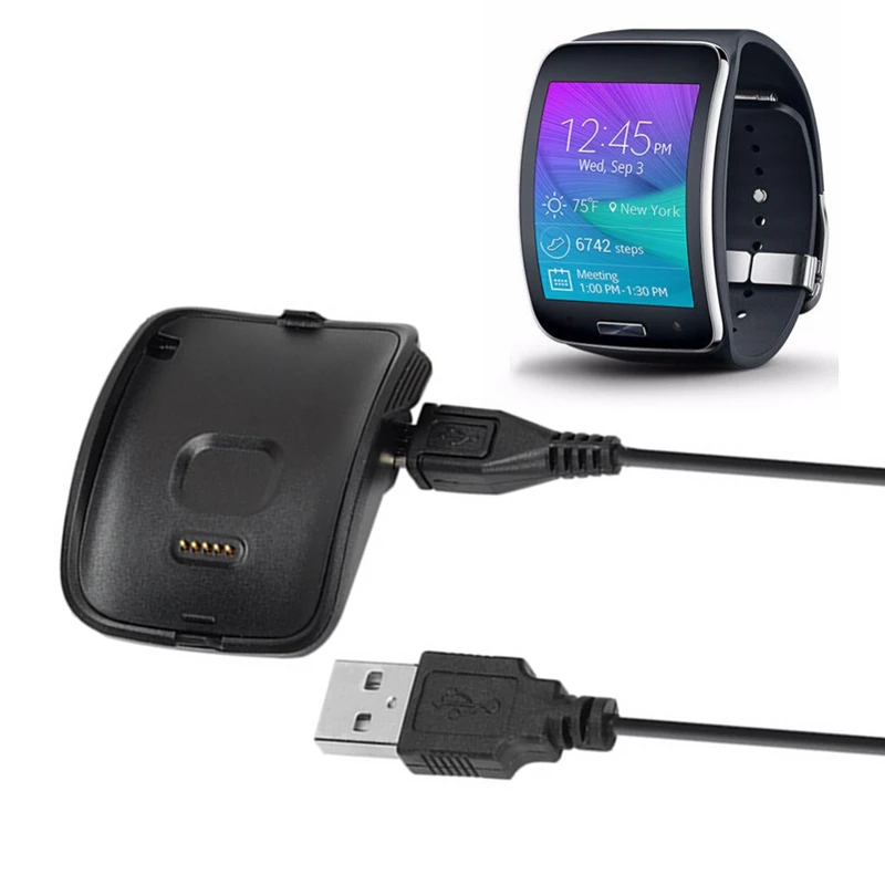 

USB Watch Charger Dock Station Charging Cradle Docking Charge Base with USB Cable for Samsung Galaxy Gear S SM R750