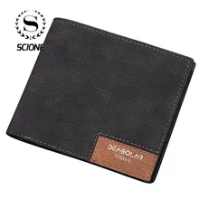Scione, модные мужские кошельки, винтажные, одноцветные, маленький кошелек, с карманом для монет, Billetera Hombre, кожаный кошелек с карманом для монет