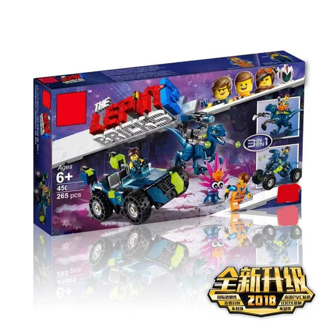 

New 45005 Movie Set Compatible LegoING Movies 2 70826 Rex's Rex-treme Offroader Building Blocks Bricks Kids Toys Christmas Gifts