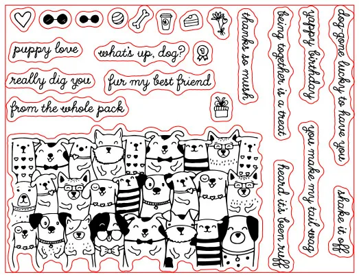 

Animal Transparent Clear Stamps for DIY Scrapbooking/Card Making/Kids Christmas Fun Decoration Supplies