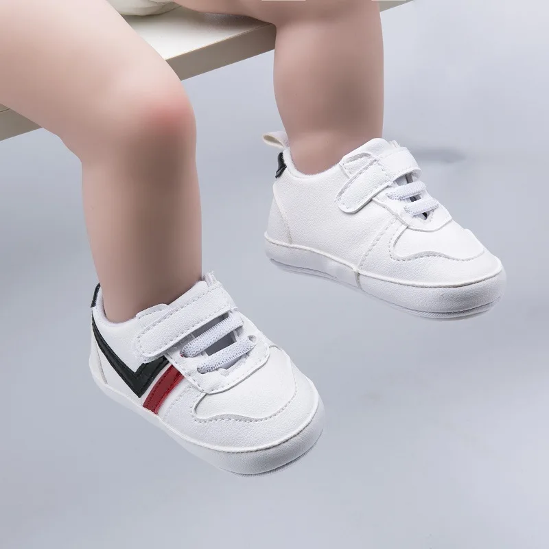 infant boy white shoes