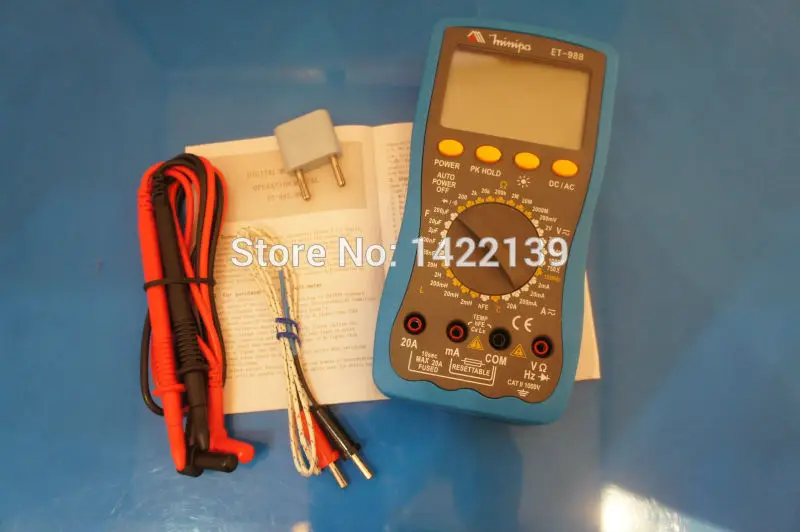 

Minipa ET-988 ET988 LCD Handheld Digital Thermometer Multimeter